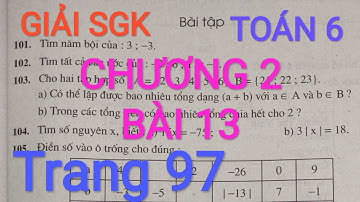 Toán lớp 6 bội và ước của một số nguyên trang 97 | bibon 1217