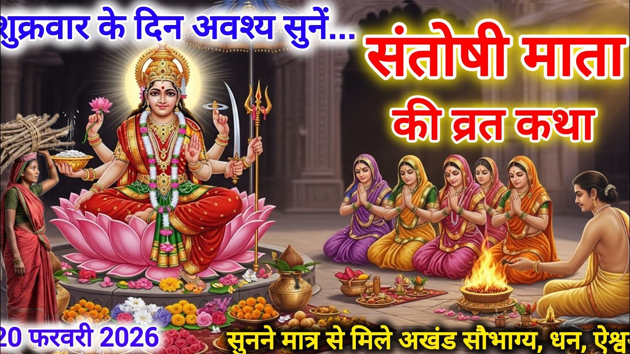 शुक्रवार व्रत कथा | Shukrawar Vrat Katha Santoshi Mata Vrat Katha | संतोषी माता व्रत कथा | 