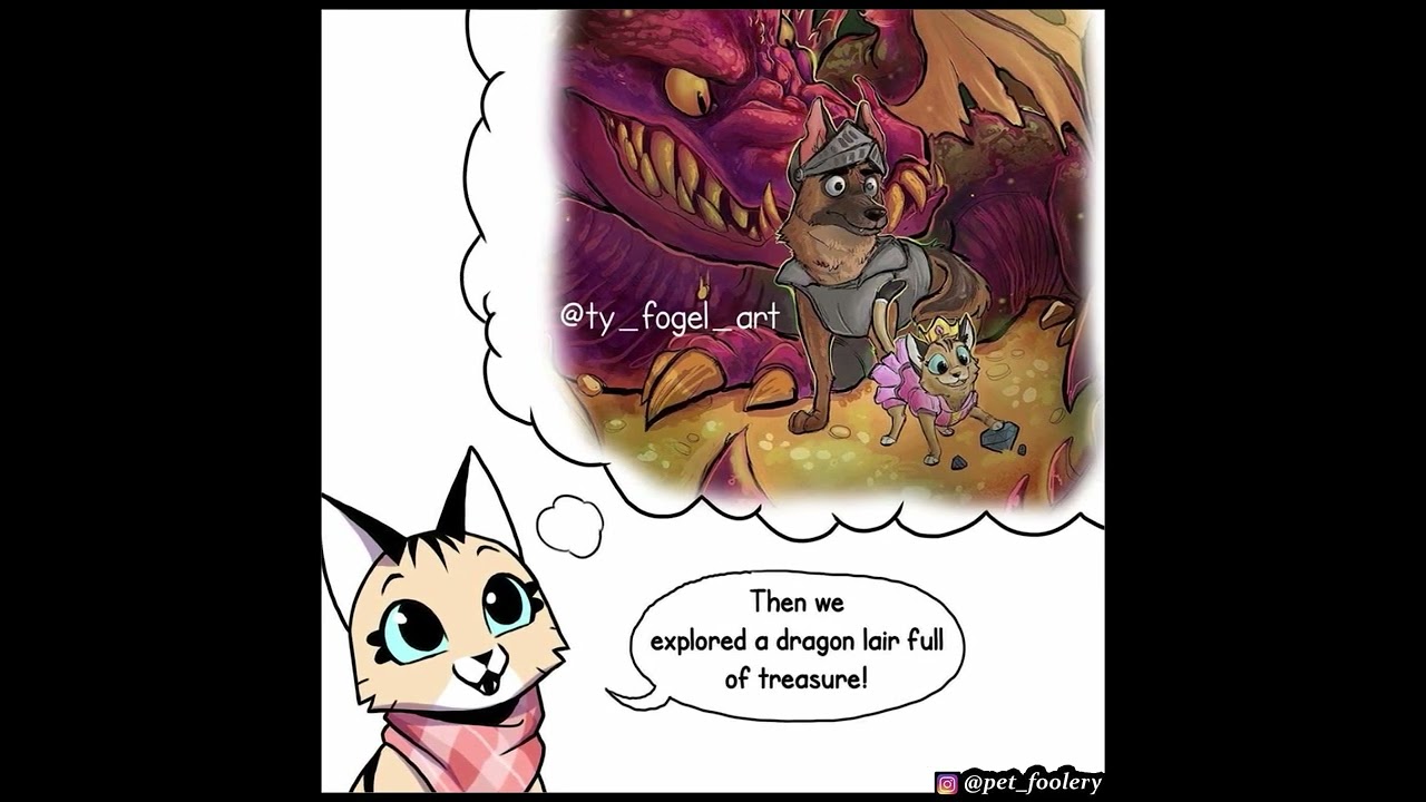 Pixie and Brutus have some Adventures Dreams | Comic by Pet_foolery 