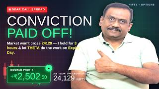 How My Conviction Made ₹2,502 on Expiry Day | Bear Call Spread| Part -2