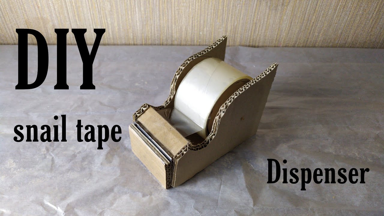 DIY snail tape cutter dispenser YouTube