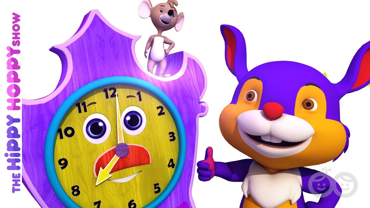 Hickory Dickory Dock | Baby Songs | Hippy Hoppy Show