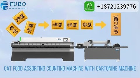 Cat food assorting counting machine with cartoning machine | Fubo-WX03