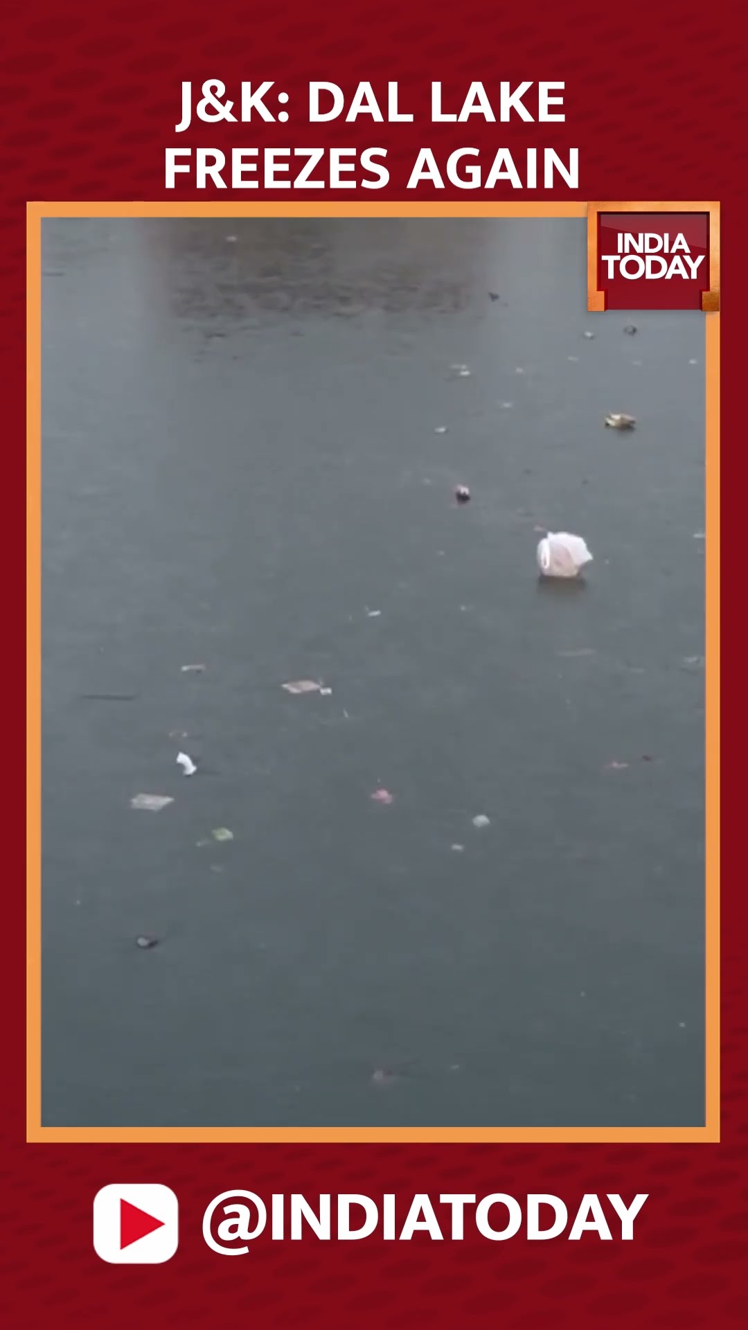 Watch: Intensified Winter In Jammu And Kashmir Which Results In Freezing Of Dal Lake Again