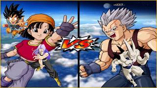 DBZ: Budokai Tenkaichi 3 - Pan, Trunks & Goku (GT) VS Baby Vegeta & Omega Shenron [COM VS COM]