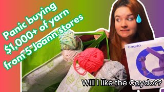 Famous 5 Joann stores, over $1000 yarn haul, and trying the Caydo // Crochet VLOG 11 Profile