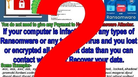 (2) Decrypt Ransomware Attack Encrypted File and full solution #ransomware decrypt tool #djvu #virus