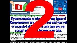 Information (2) Decrypt Ransomware Attack Encrypted File and full solution #ransomware decrypt tool #djvu #virus Update