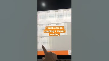 Touch screen vending machine with locker vending machine to sell different goods