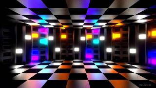 4K - Multicolor Neon Circular Light Strobe Effect VJ Background Screensaver | NO SOUND