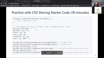 CS 199 EMP: CSV Parsing, Java Objects, and Java Object Methods