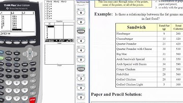 Line of best fit TI-84