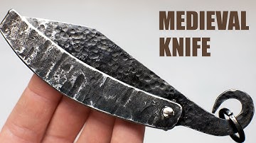 Making Medieval Pocket Knife From Rusty Iron
