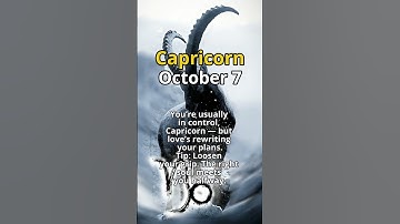 ♑️Capricorn, Oct 7 (Dec 22 – Jan 19)Subscribe✨Share💫 Like❤️ #horoscope #zodiac #capricorn
