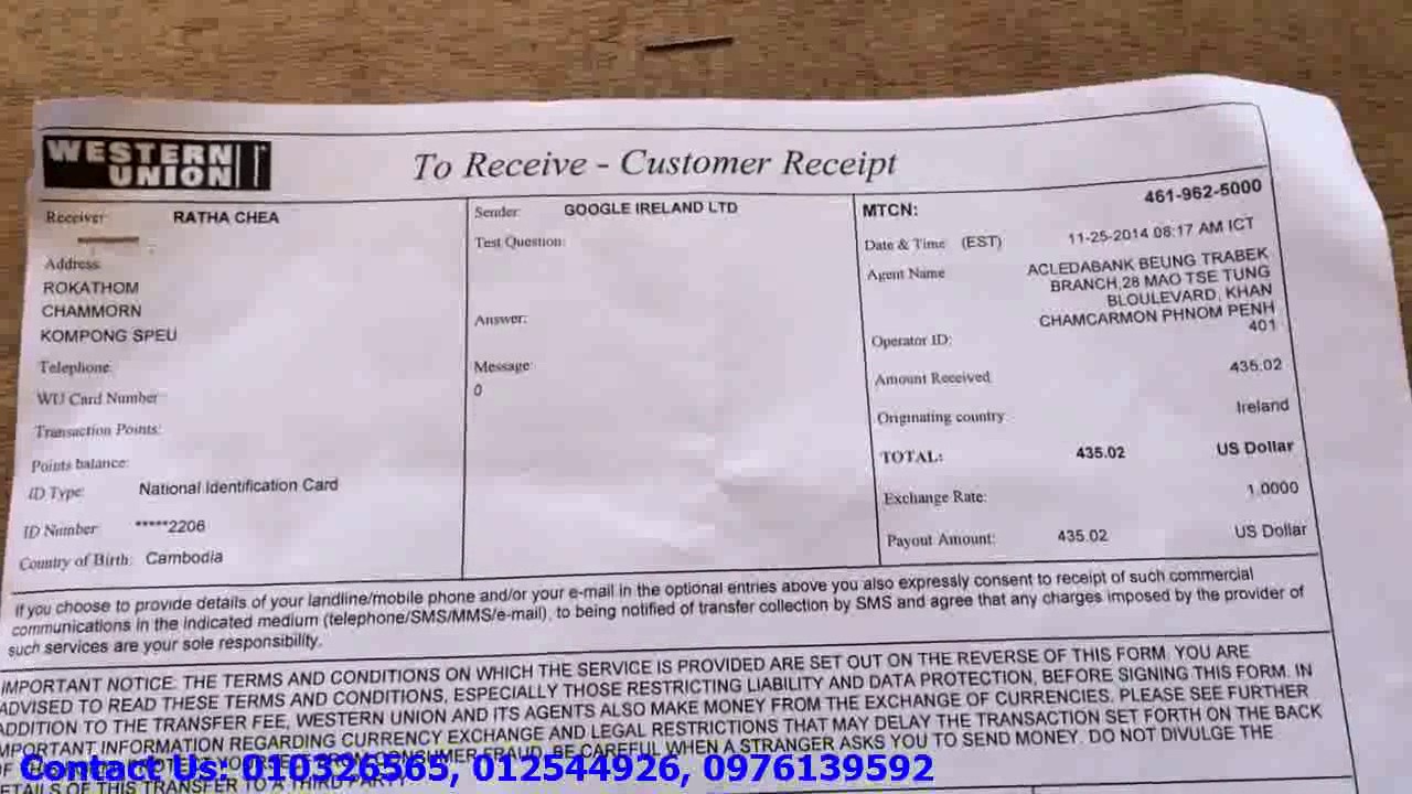 Chea Ratha Earns$435 02 dollars - YouTube