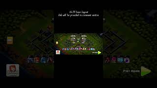 th14 best base Layout#clashofclans #coc #baselayouts #shorts #supercell