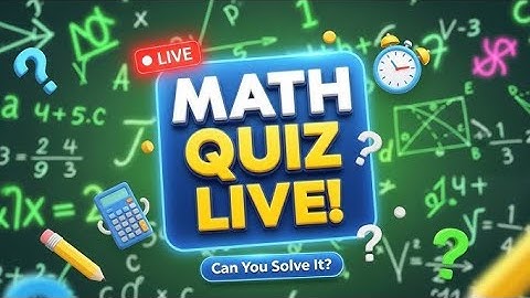 can you solve this quiz!?🧮🧩💥