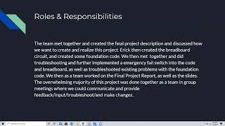 EEE174 CPE185 Final Project Presentation/Team Holly