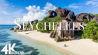 FLYING OVER SEYCHELLES (4K UHD) - Relaxing Music Along With Beautiful Nature Videos - 4K Videos