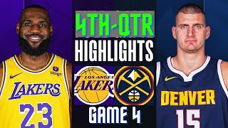 Los Angeles Lakers vs Denver Nuggets Game 4 Highlights 4th-QTR | April 27 | 2024 NBA Playoffs