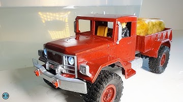 WATERPROOF WPL B1 RC TRUCK 1/16 SCALE WITH SOUNDMODUL & LIGHT