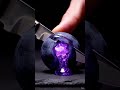 🫐 Radiant Blueberry Cutting ASMR | Glowing Violet Energy Core Reveal #asmr #relaxing #fruitasmr