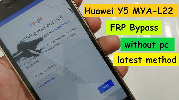 Huawei Y5  MYA-L22  FRP Bypass || Without PC 100% working || NEW method