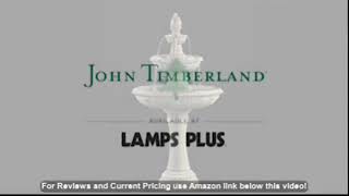 John Timberland Pineapple 44" High Grey Stone 3-Tier Outdoor Fountain