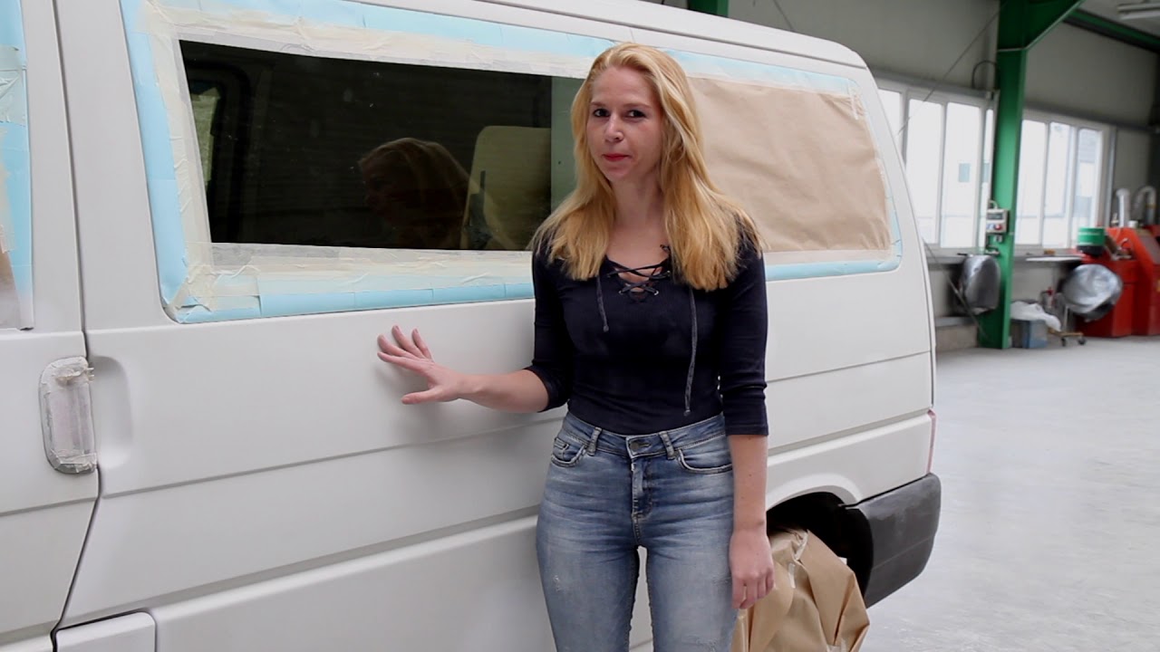 Anleitung Zwei-Farben Komplett-Lackierung VW-Bus T4 mit profiautolacke