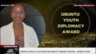 2023 Ubuntu Awards I Nsovo Mayimele wins the Ubuntu Youth Diplomacy Award