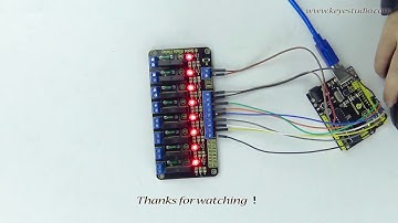 KS0266 keyestudio Eight Channel Solid State Relay