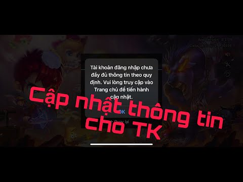 Gunny Origin |Hướng dẫn cập nhật Full thông tin cho tài khoản Zalo/Google/Facebook/Zing ID/Apple ID