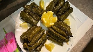 طريقة عمل ورق عنب بل خضار (يلنجي)!! ️