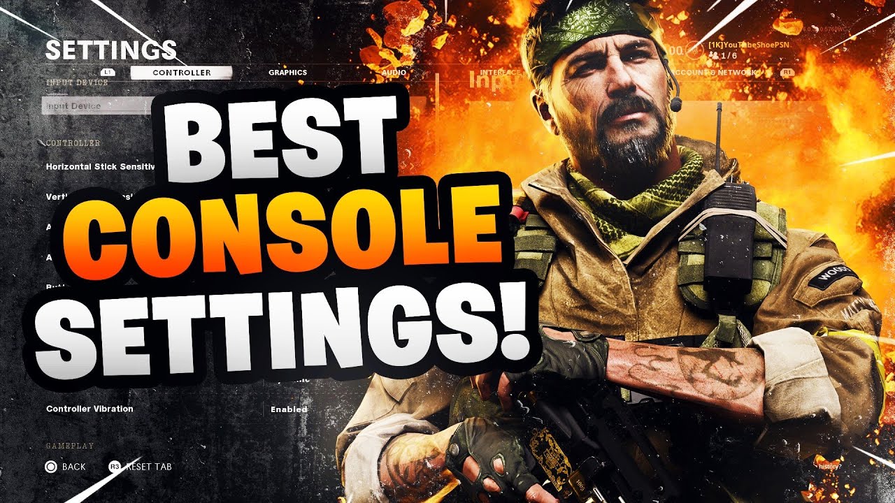 Best Console Settings for Black Ops Cold War!! (BOCW) ( Best Controller Settings)