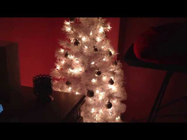 White Christmas tree 4 feet tall from Walmart