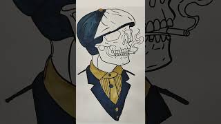 Smoky Skull 🚬 #drawing #sketch #artdaily #artandcraft #easydrawing #simpleart #sketching #art