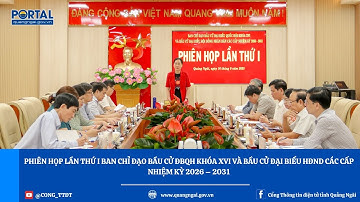 Phiên họp lần thứ I BCĐ bầu cử ĐBQH khóa XVI và bầu cử đại biểu HĐND các cấp nhiệm kỳ 2026 – 2031