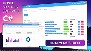 Hostel Management Software/System - Final Year student project C#