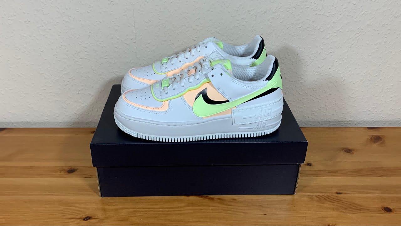 nike air force 1 shadow summit white barely volt crimson tint