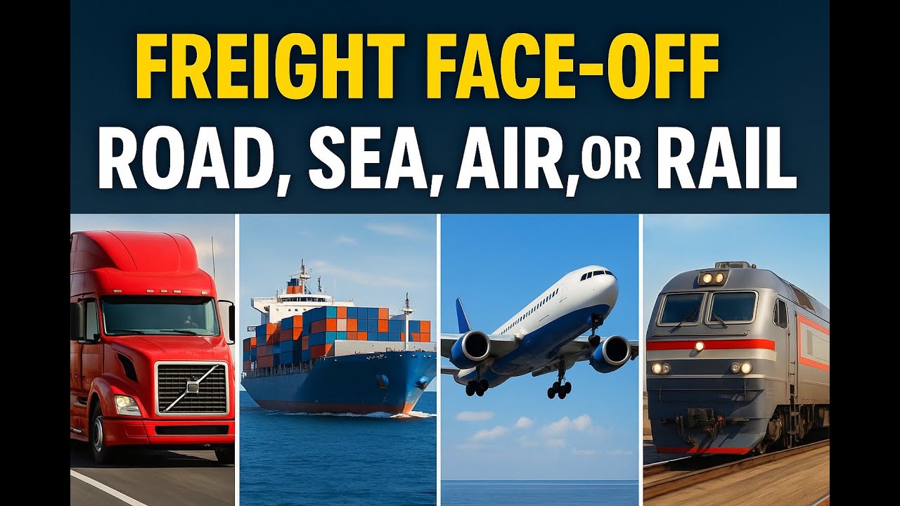 Freight Face Off:  Road, Sea, Air, or Rail