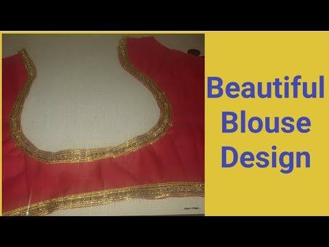 Beautiful And Simple Blouse Design Stitching With Lace/Easy Method/By Durgavati Vishwakarma