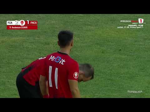 GOOOL! FC Argeș - Csikszereda 2-1. Eurogol Ceara! Oaspeții relansează meciul
