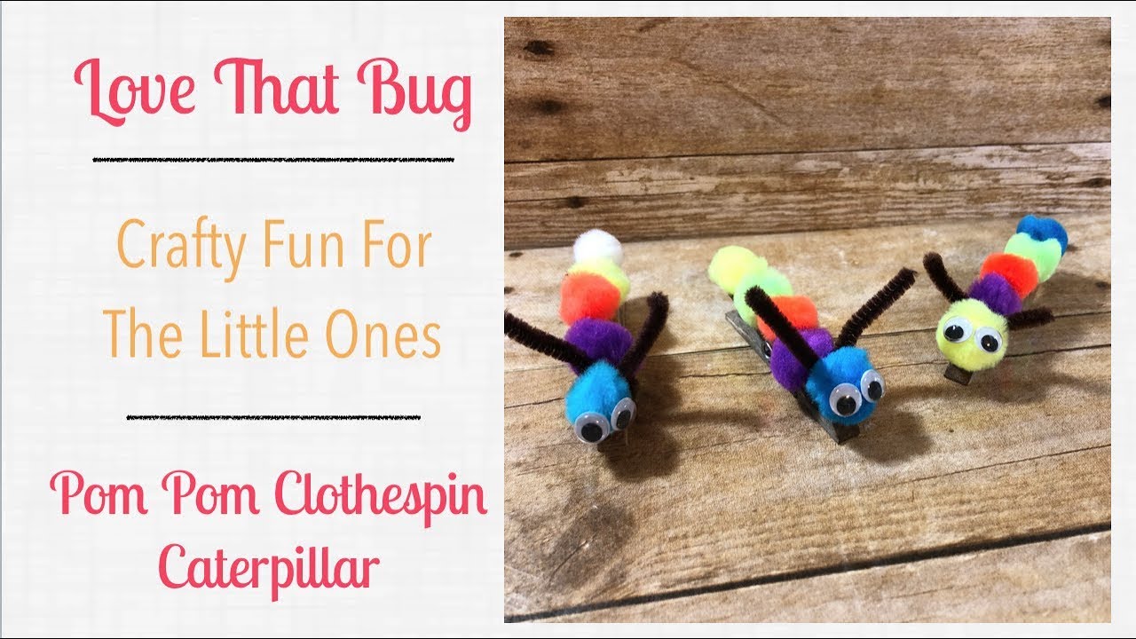 Clothespin Caterpillar Magnet Craft - Juggling Act Mama