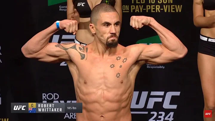 UFC 234: Robert Whittaker vs Kelvin Gastelum full Weigh ins