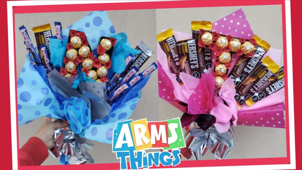 DIY: Regalo súper bonito para San Valentín / Ramo de Dulces / Bouquet Sopresa ❤️