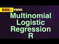 Multinomial Logistic Regression with R: Categorical Response Variable at Three Levels