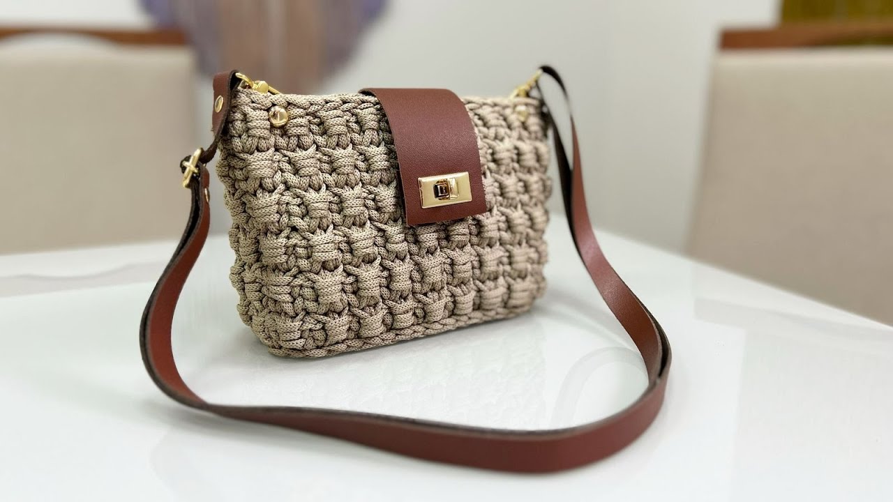 BOLSA de CROCHÊ - padrão lindo e diferente