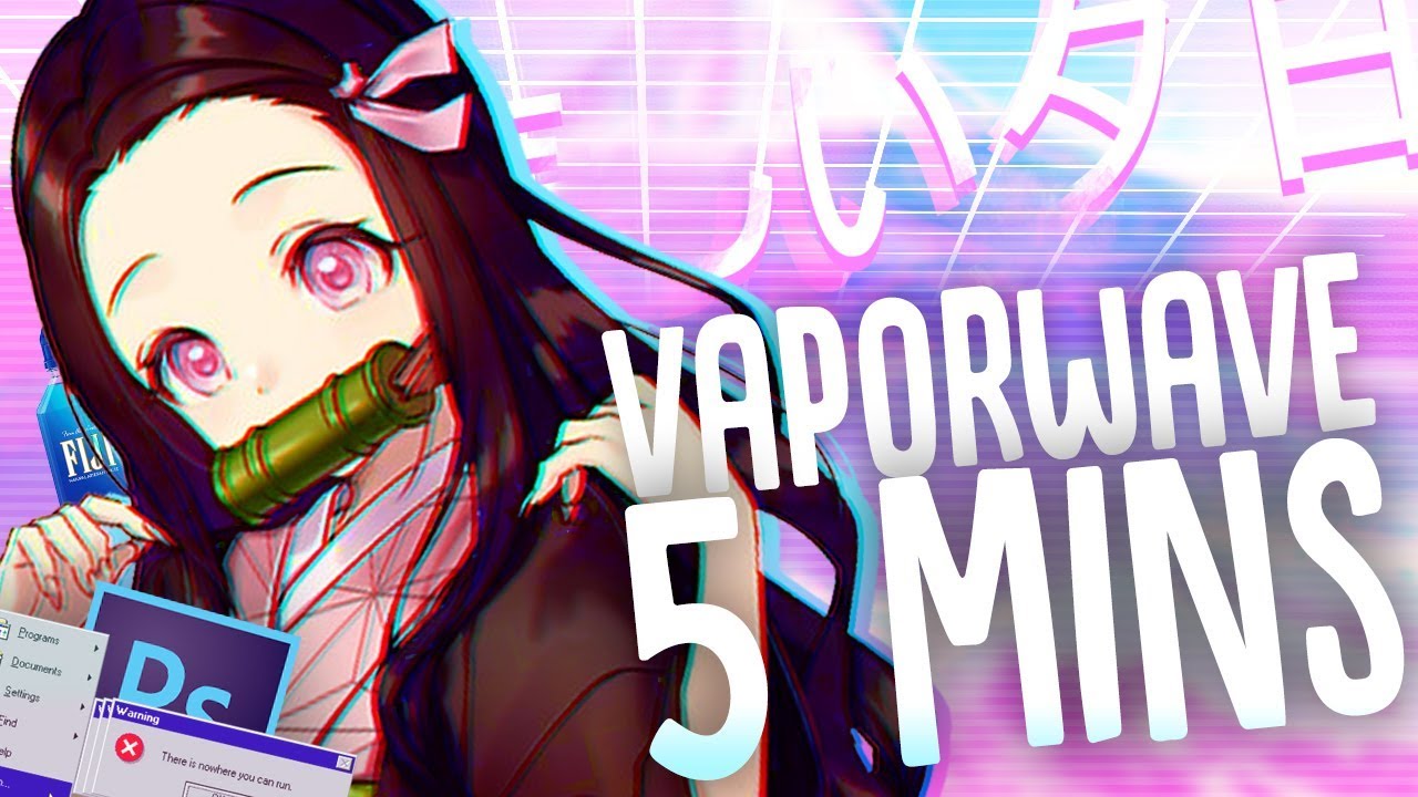 Waifu Anime Girl  Vaporwave Anime Aesthetic Glitch Japanese Gift an art  print by L VT  INPRNT