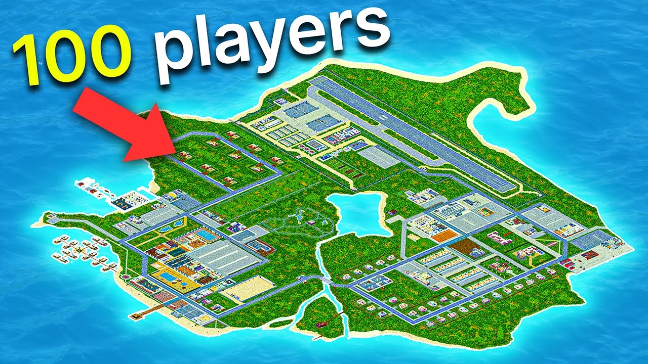 100 Players Simulate Island Civilization in Project Zomboid