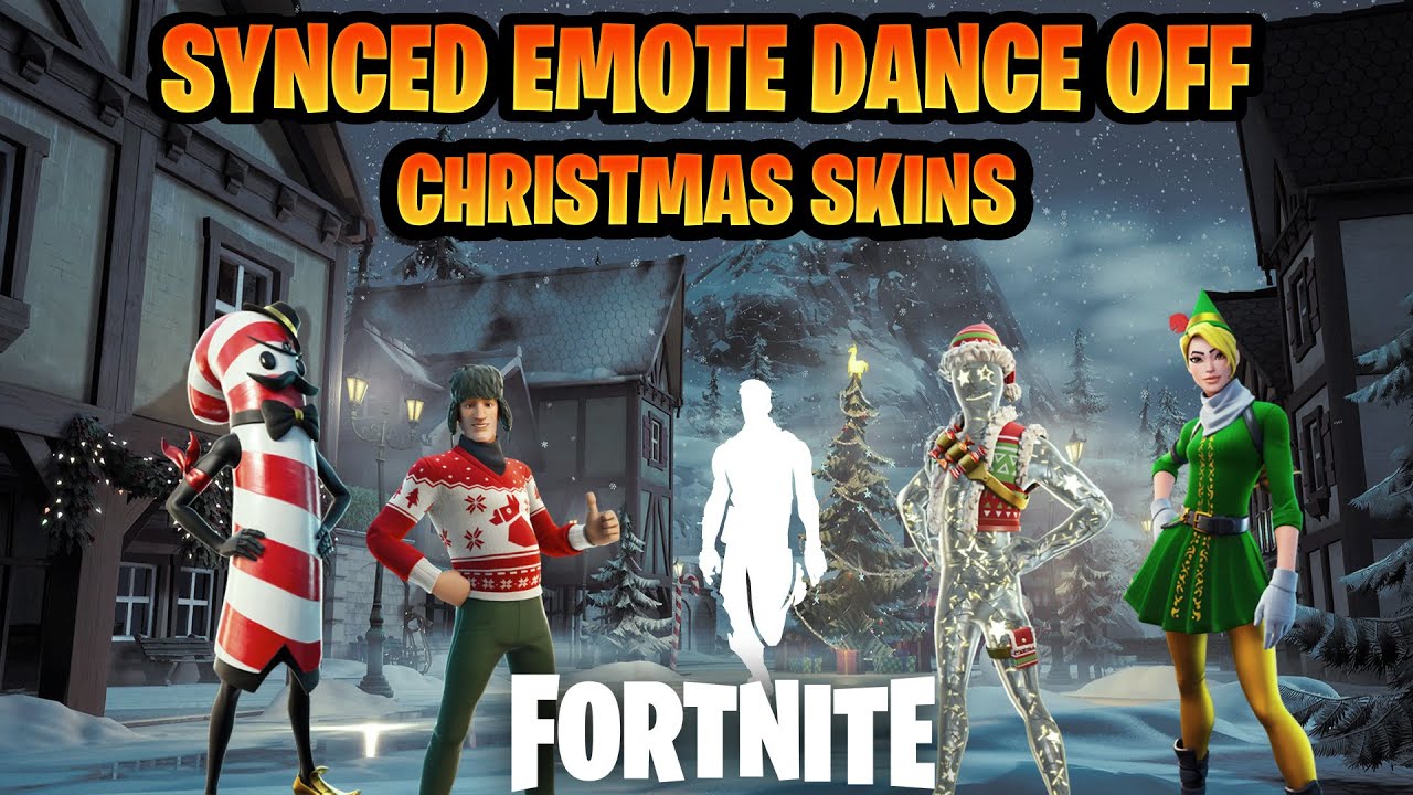 FORTNITE CHRISTMAS SKINS DANCE TO TIKTOK & ICON EMOTES!!! YouTube